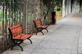 A chair in the park Royalty Free Stock Photo